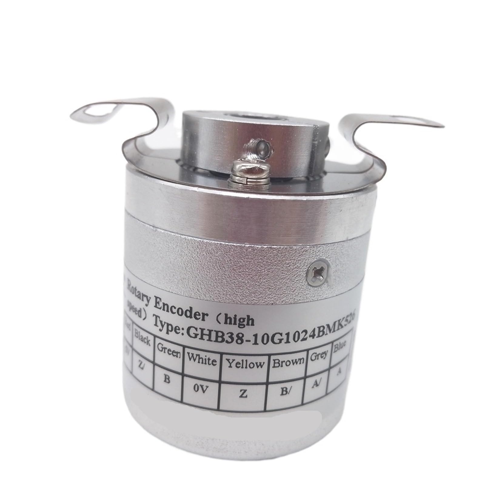 Encoder ad alta velocità Segnale ABZA-BZ GHB38-10G1024BML5 5-26VDC HTL 5VDC Line Driver 8/10MM Albero cavo cieco(GHB38 08G1024BMK526)