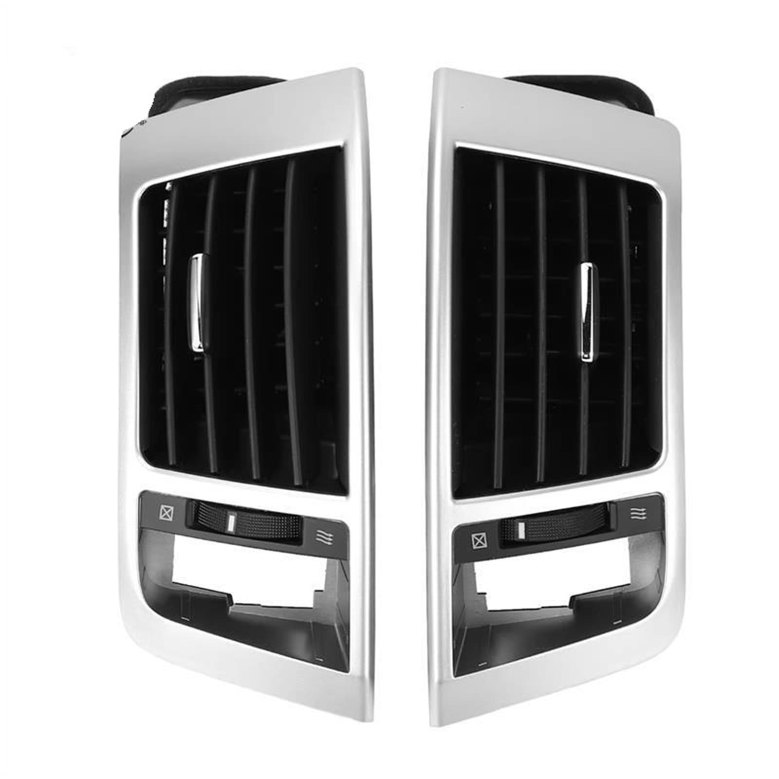 Zhuyrt Black A64p-Car Center Dash Air Vent Outlet Grille Conditioner/Fit For Toyota Land Cruiser Lc200 2008-2015 Center Dash Ac Outlet Air Vent Panel(Black)