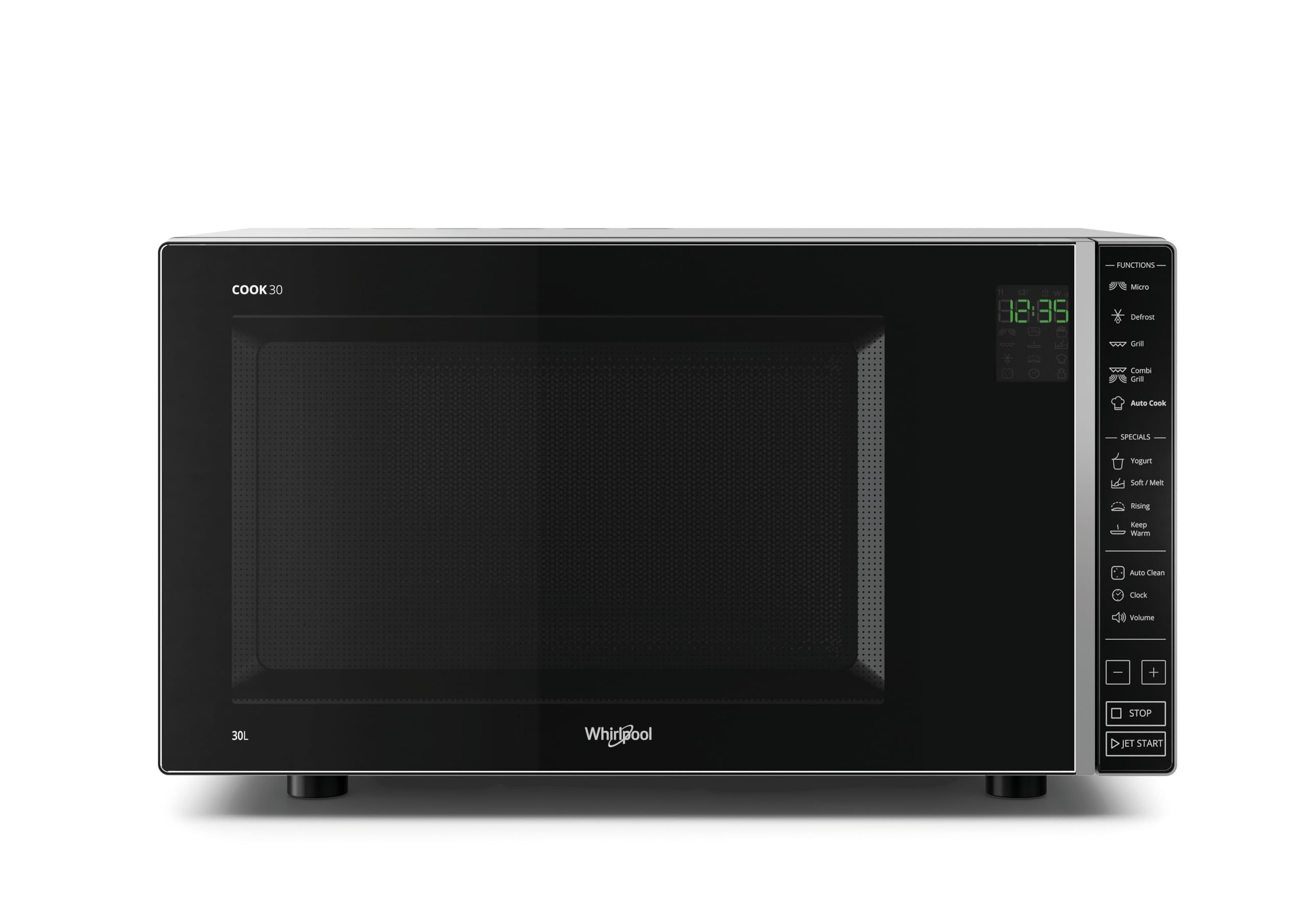Whirlpool MWP 303 SB forno a Microonde Cook 30 + Grill, 30 litri, Grigio, con griglia alta