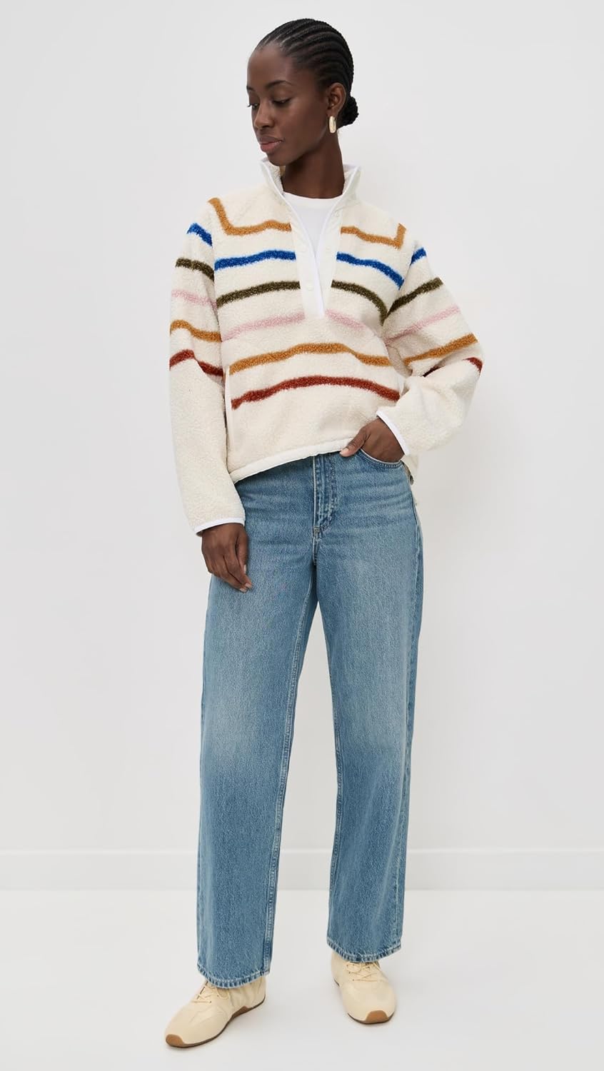 Faherty Women's Fireside Fleece Popover - Image 3