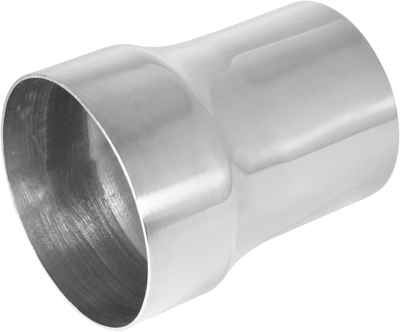 Universal 3" ID to 3.5" ID Exhaust Pipe Adapter Reducer, Polished 304 Stainless Steel Exhaust Adapter Connector Coupler ID 3" to ID 3.5", Overall Length 4"/100mm 3'' to 3.5''