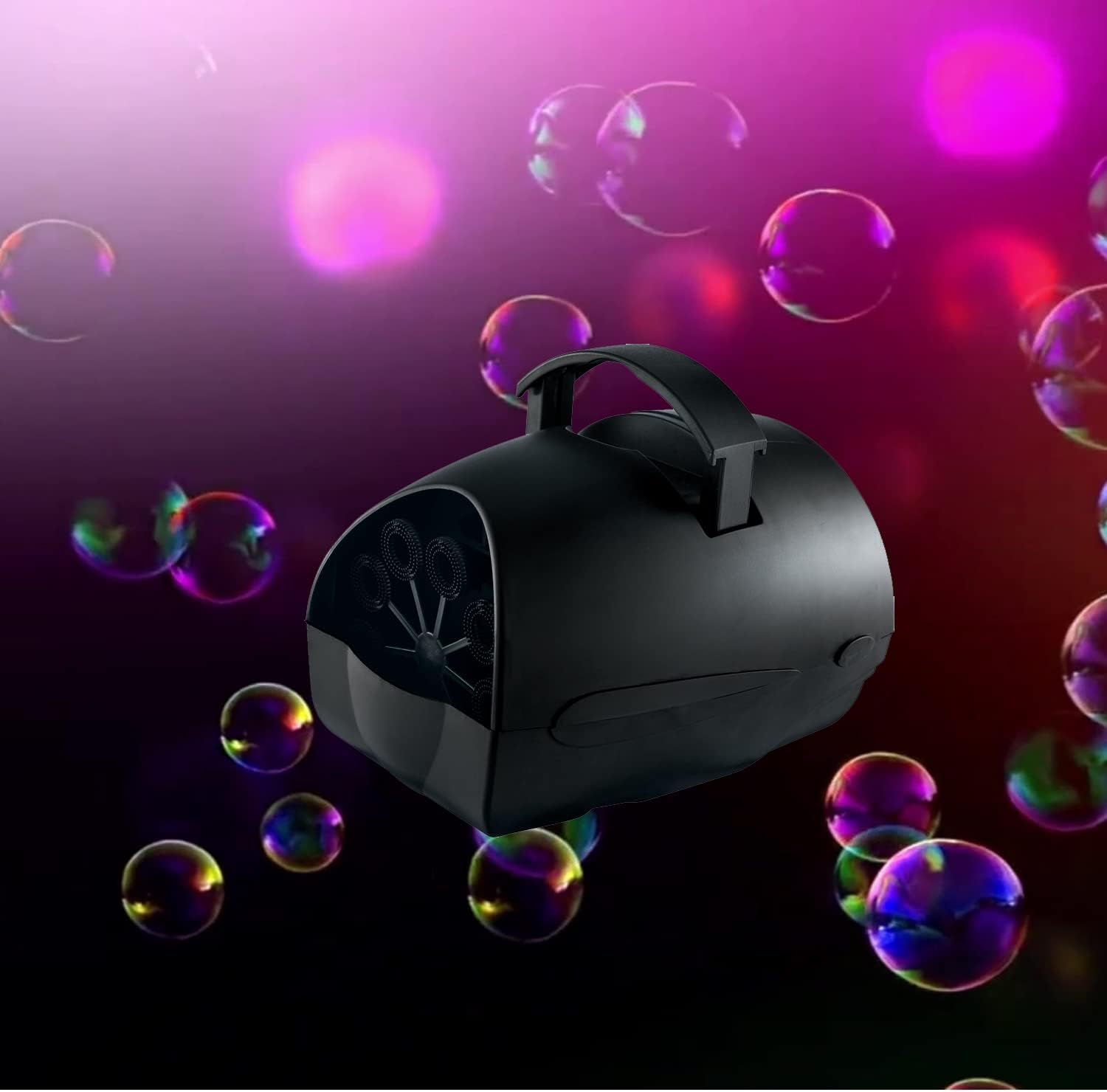 Lightahead LAWS40661421A Portable Hubble Bubble Machine .Bubble Blowing Maker with Battery or Adapter for Indoors & Outdoors Parties,Discos