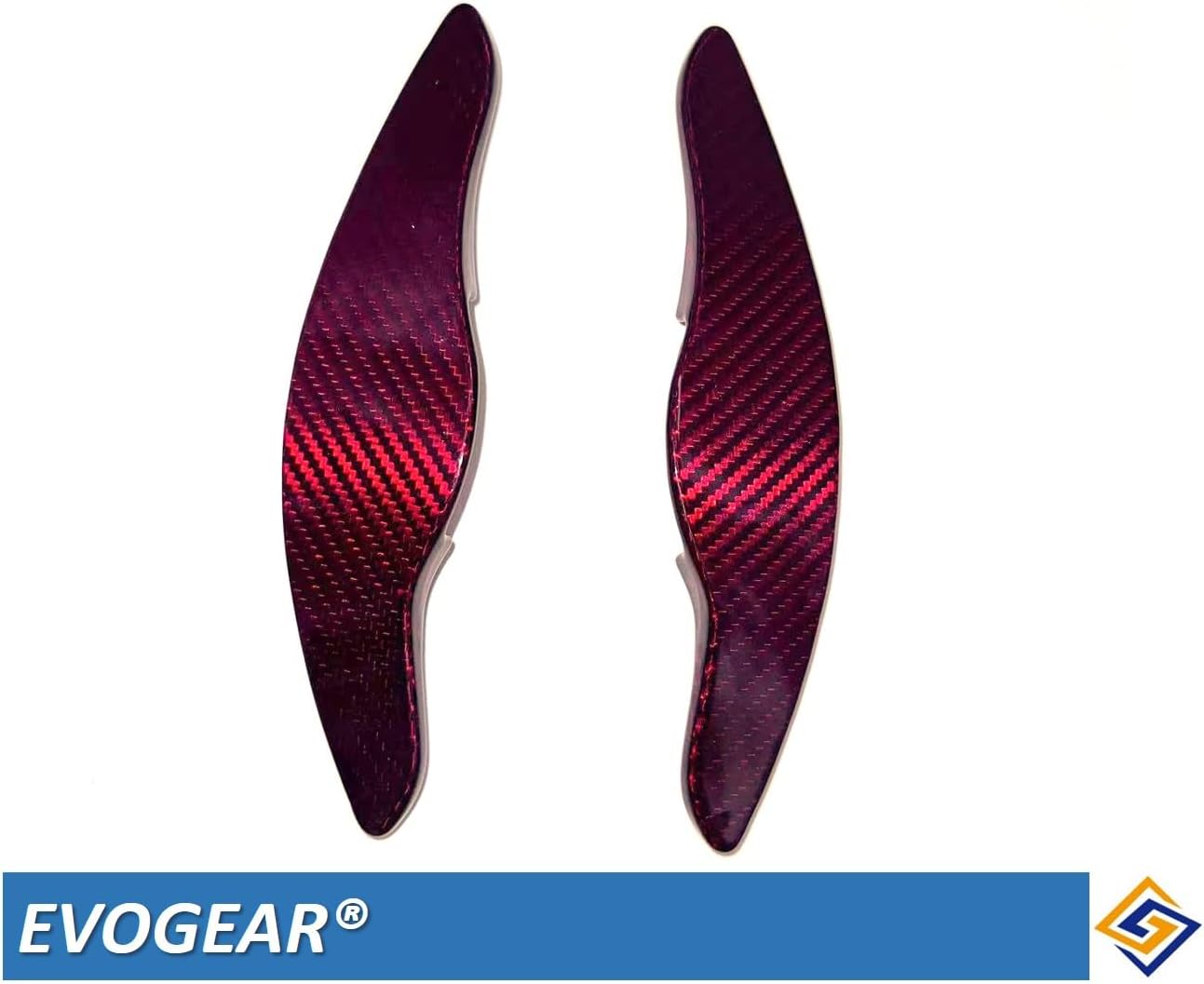 Крышка подрулевого переключателя EVOGEAR для Honda Civic Accord Step Wagon Paddle Shift Extension (красный карбон), фото 2