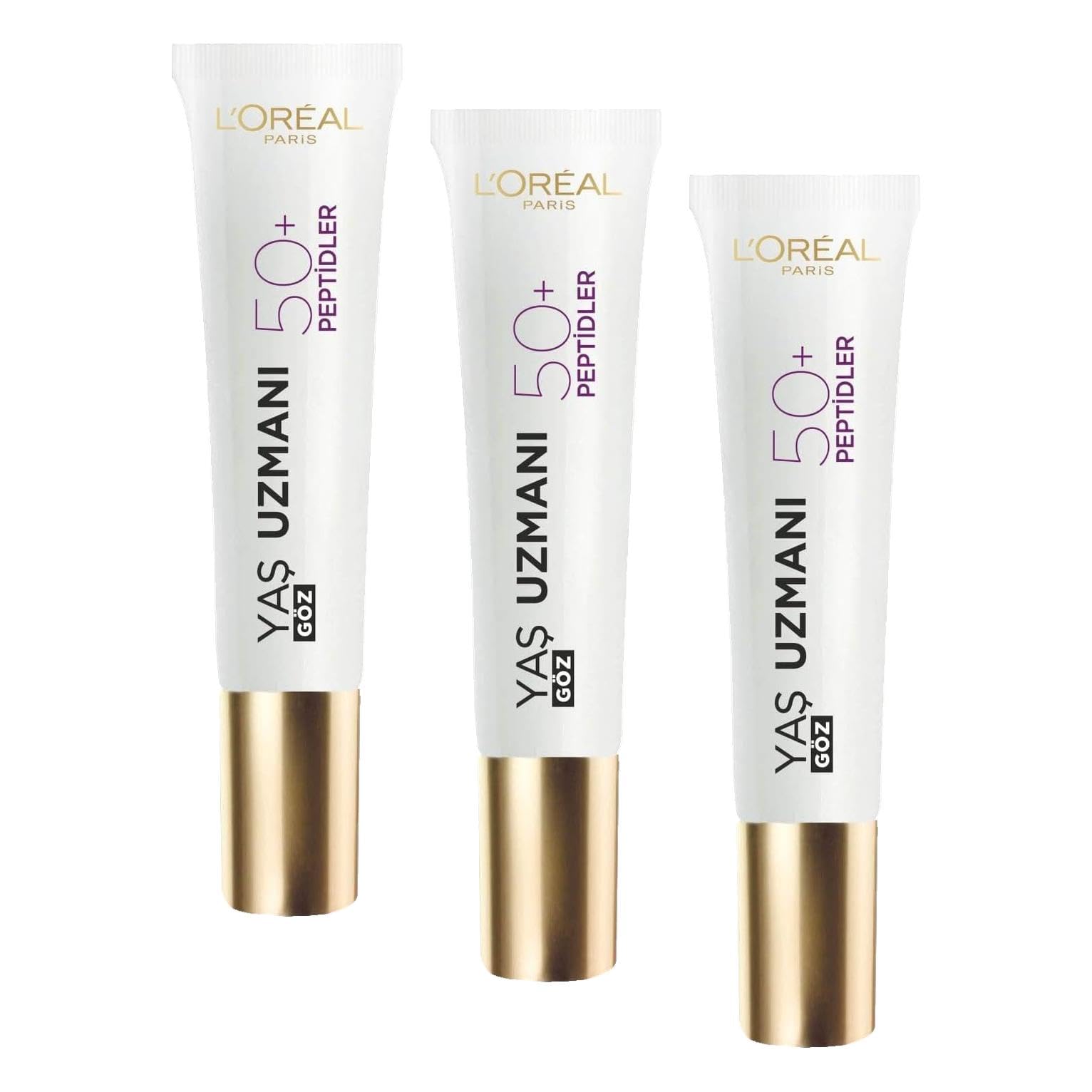 L'Oreal Paris Yaş Uzmanı 50+ Kırışıklık Karşıtı Yenileyici Göz Kremi (3 paketi)