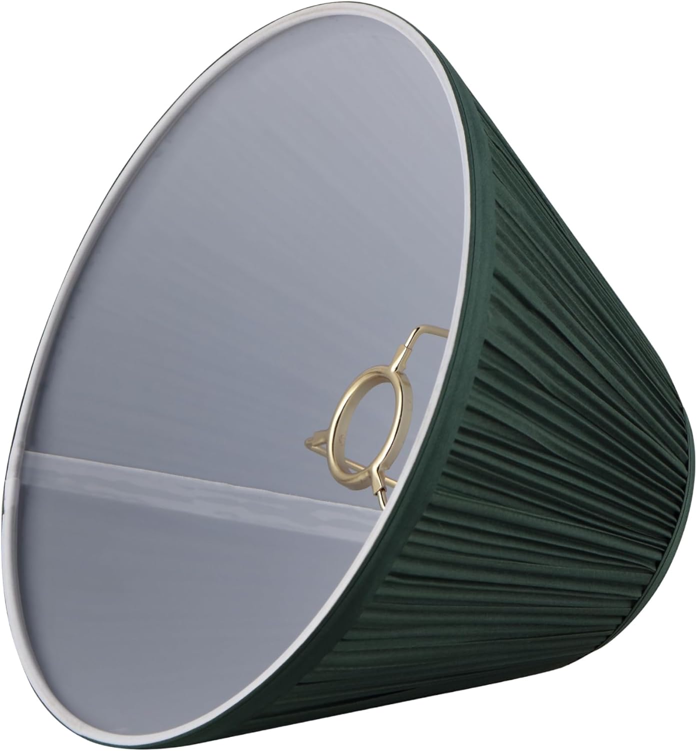 Aspen Creative 59173, Empire Uno Lamp Shade, Phthalo Green, 4" Top x 10" Bottom x 7" Slant Height, Slip UNO 33mm