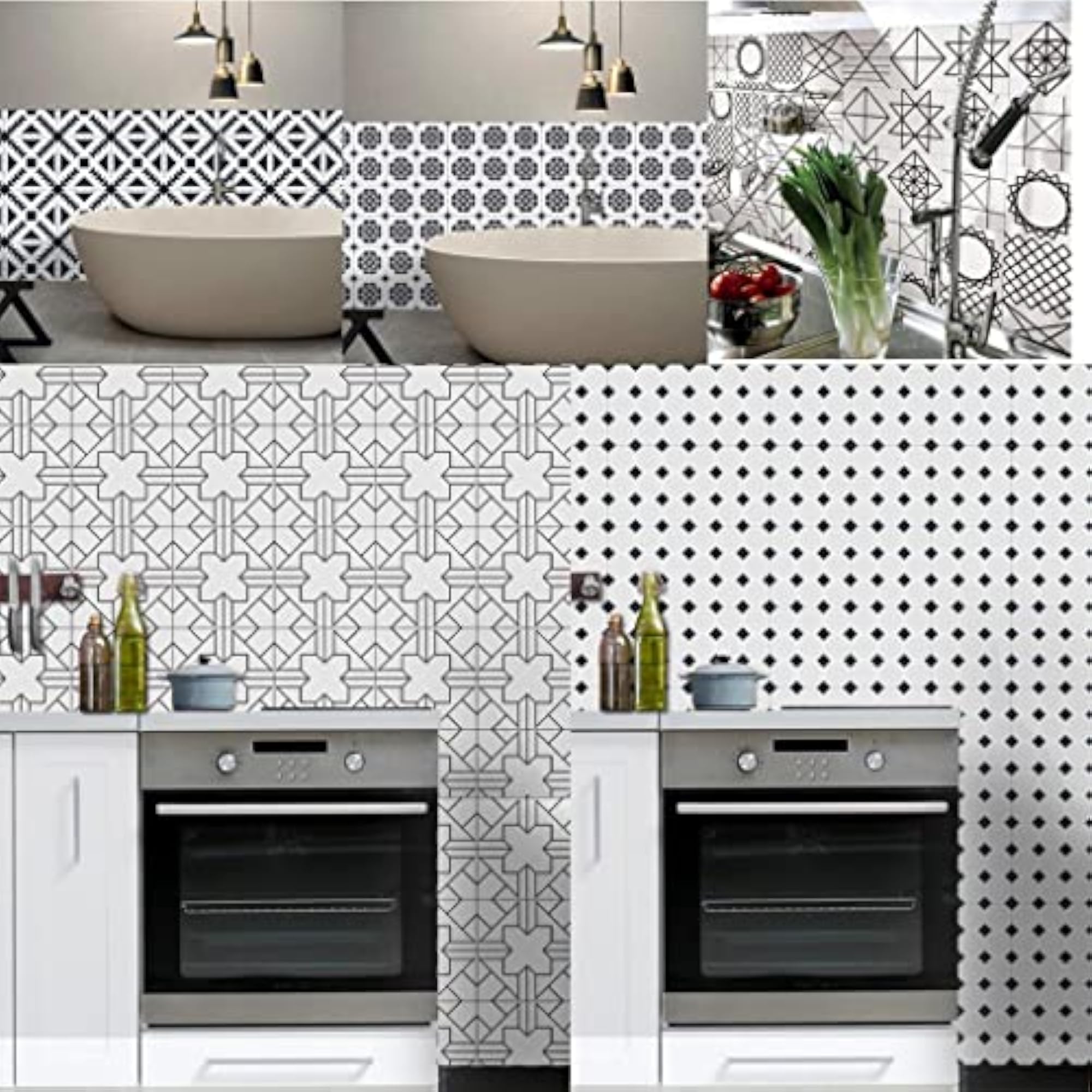 Self-Adhesive PVC Tile-Like Sticker for Bathroom Decor