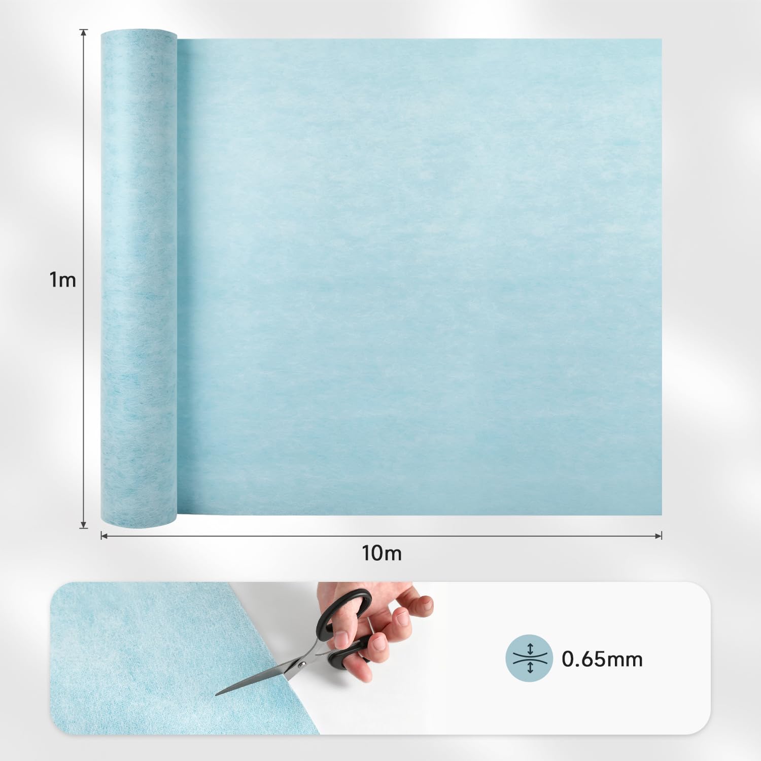 Guarnizione da 0,65 mm, 1 x 10 m (10 m²), per doccia