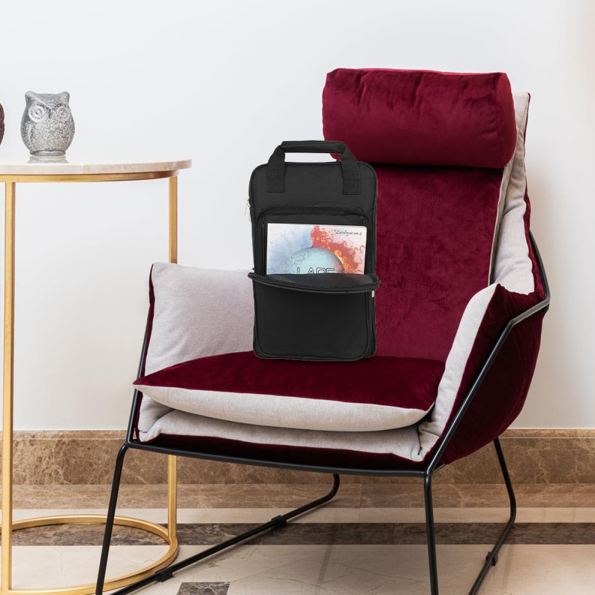 BESTYASH Zaino Tasca Frontale Imbottito Nero Oxford Porta Bacchette Batteria per Custodia e Trasporto Strumenti Musicali