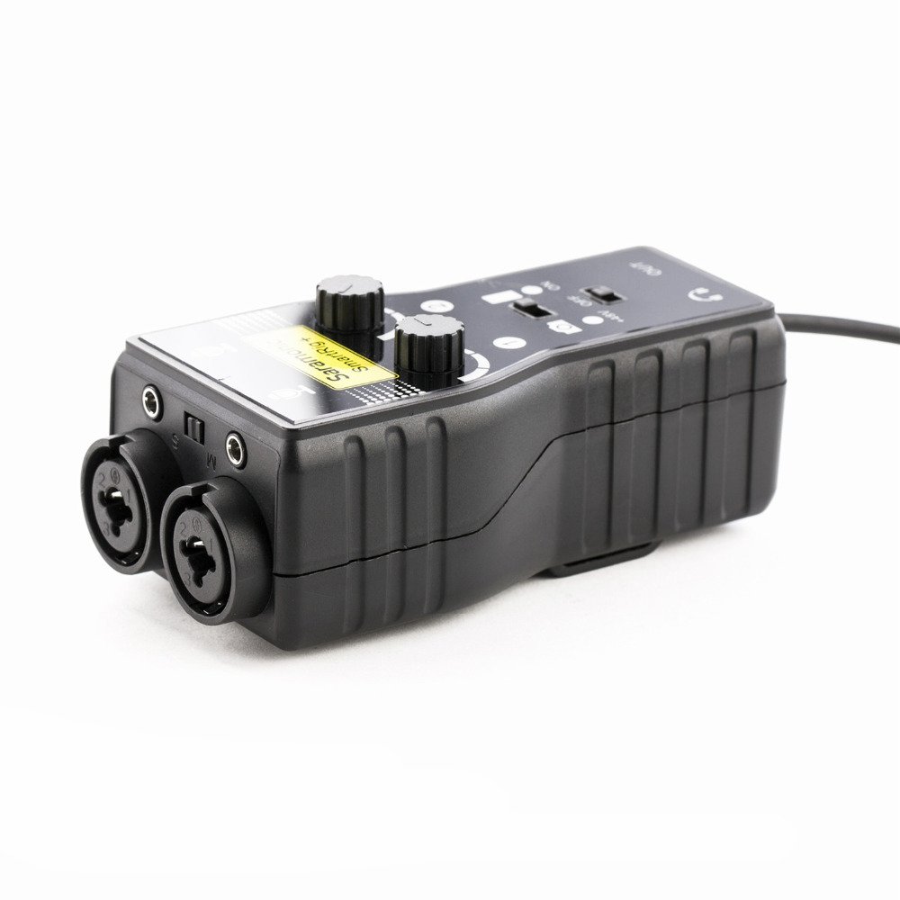 Saramonic SmartRig+ Microphone karaoké XLR / 3,5 mm à 2 canaux Mélangeur Audio Préampli et Interface de Guitare pour appareils Photo Reflex numériques Caméscope iPhoneX 8 7 et iPad Smartphone Android