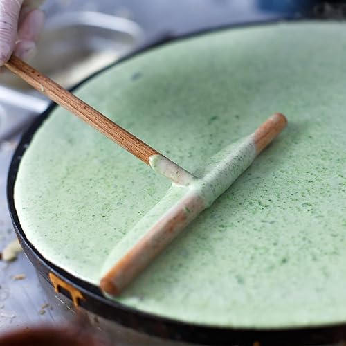 Miniatura 2 de Kit de esparcidor y espátula de crepé, 3.5 pulgadas, 5 pulgadas, 7 pulgadas en forma de T y espátula de 13.4 pulgadas, herramienta para panqueques,