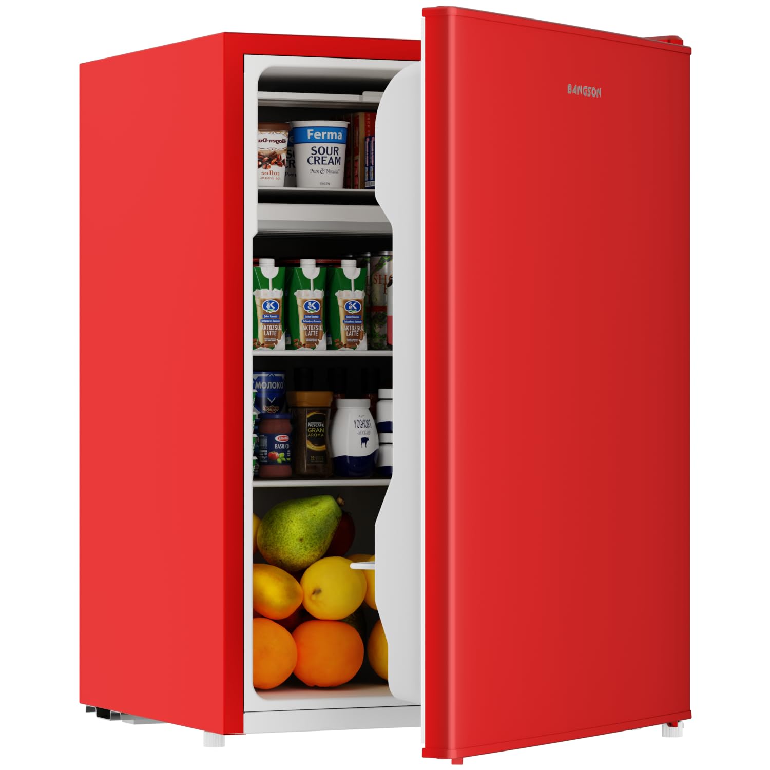 Bangson 2.6 cu ft Compact Freezer Red