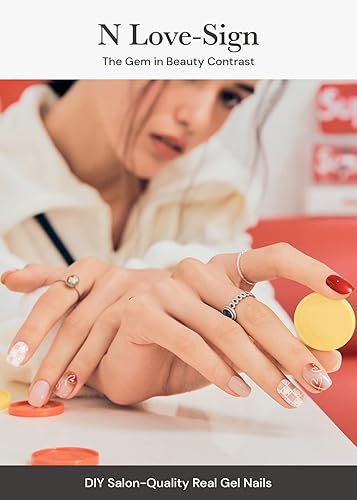 Miniatura 9 de ohora Tiras de uñas de gel semicuradas de Navidad (N Dazzling Night)  Funciona con cualquier lámpara de uñas, calidad de salón, larga duración,