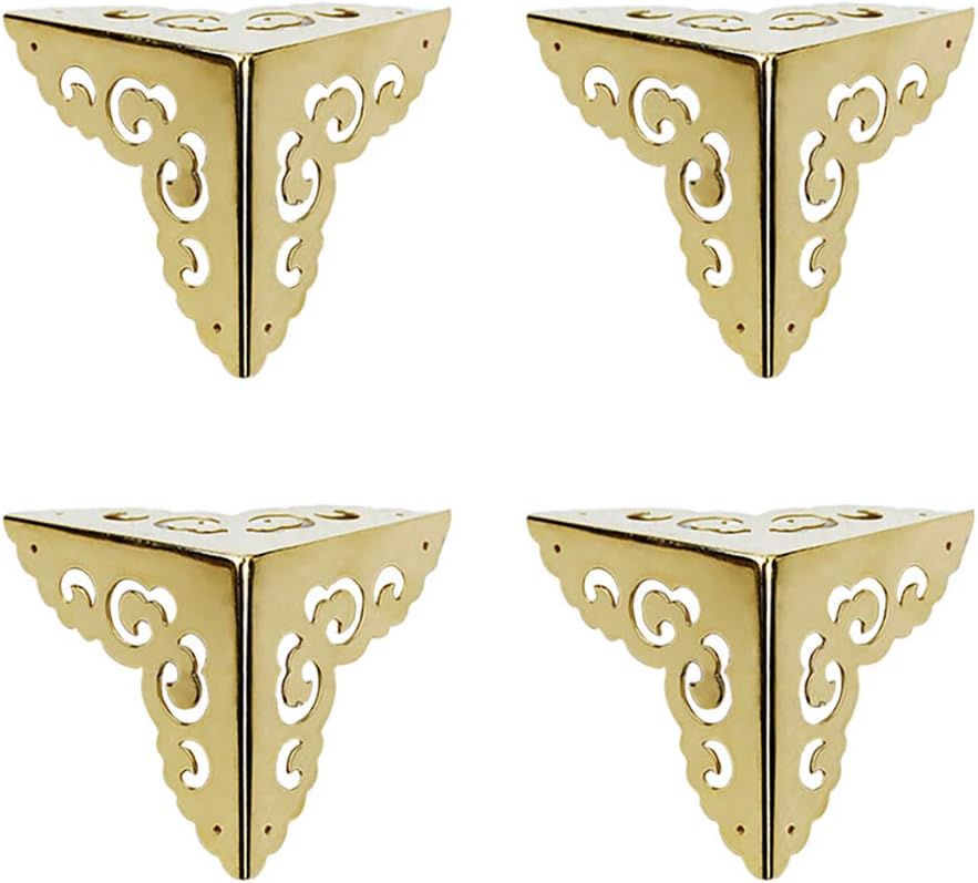 T Tulead Gold Chest Protector Box Corner Protectors Decorative Corner Bumpers