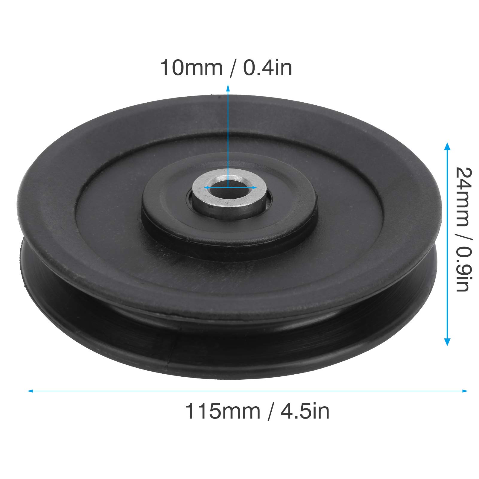 10 Stück 115mm Lager Riemenscheibe Nylon Fitness Lager Riemenscheibe Home Gym Aufsätze Übung Krafttraining Zubehör