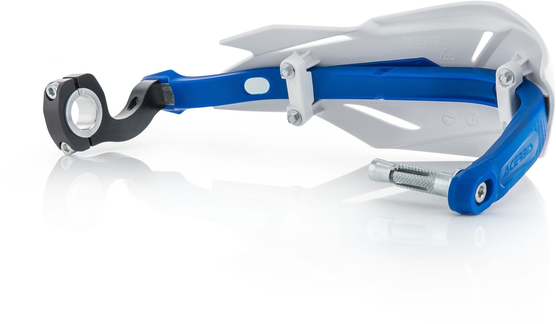 Amazon | Acerbis ユニ モトハンドガード (白/青 ワンサイズ