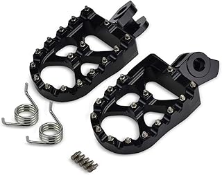 H2Racing Schwarz Motorräder Motocross Rennen MX Fußrasten Ruhepedale Pedale Ersetzen Su-zu-ki RMZ 250 RM-Z 250 2010-2018,R...
