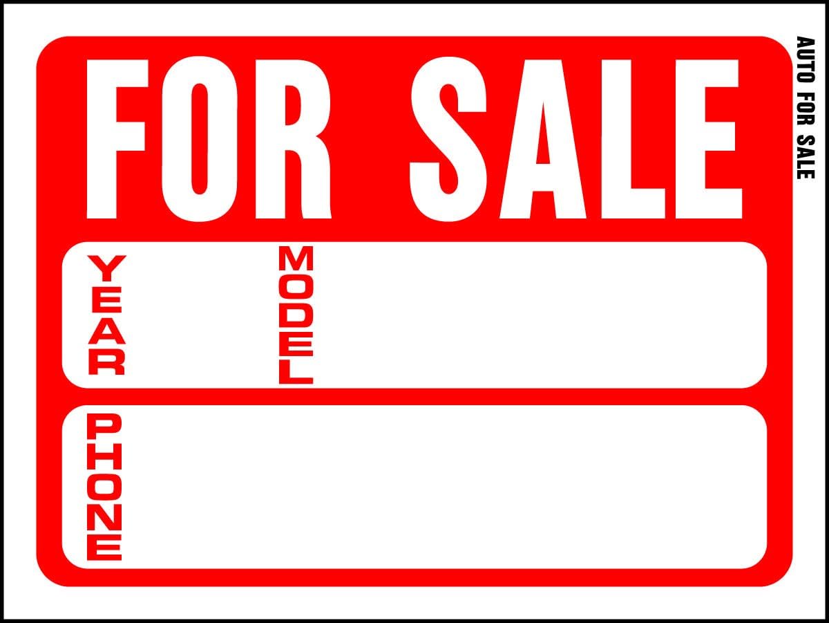 Hy-Ko Plastic Signs, 12” x 8.5”, Durable Long-Lasting Contrasting Posted Signs for Outdoor Use for Businesses, Property, Clear & Easy to Read Informational Display