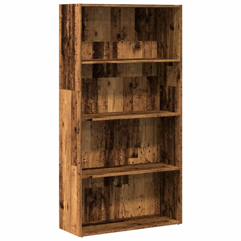 Generisch Bücherregal Altholz-Optik 80x30x152 cm Holzwerkstoff,Möbel,Regalsysteme,Bücherregale Bücherschränke-857947