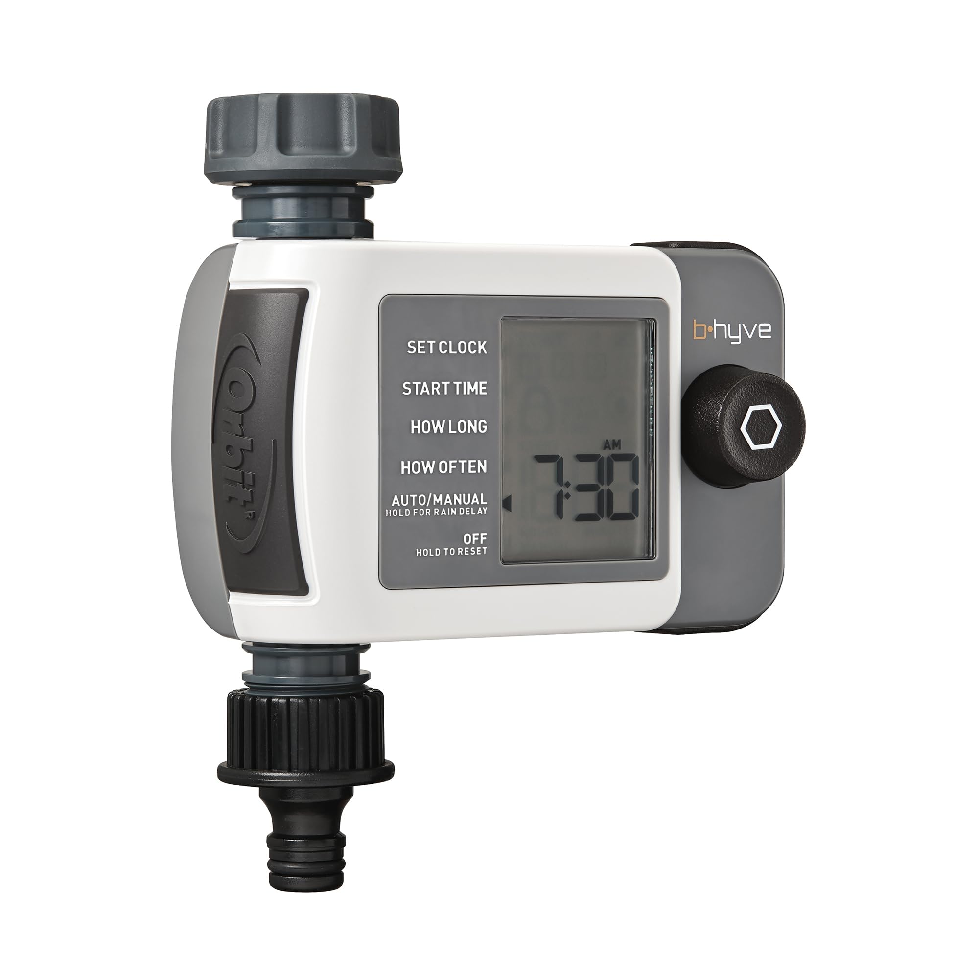 Orbit 94791 – Programador Digital de riego B-hyve Bluetooth XD de 1 Salida | Conexión Hembra 3/4" a Grifo, Incluye Conector automático para Manguera | Controlable Desde App
