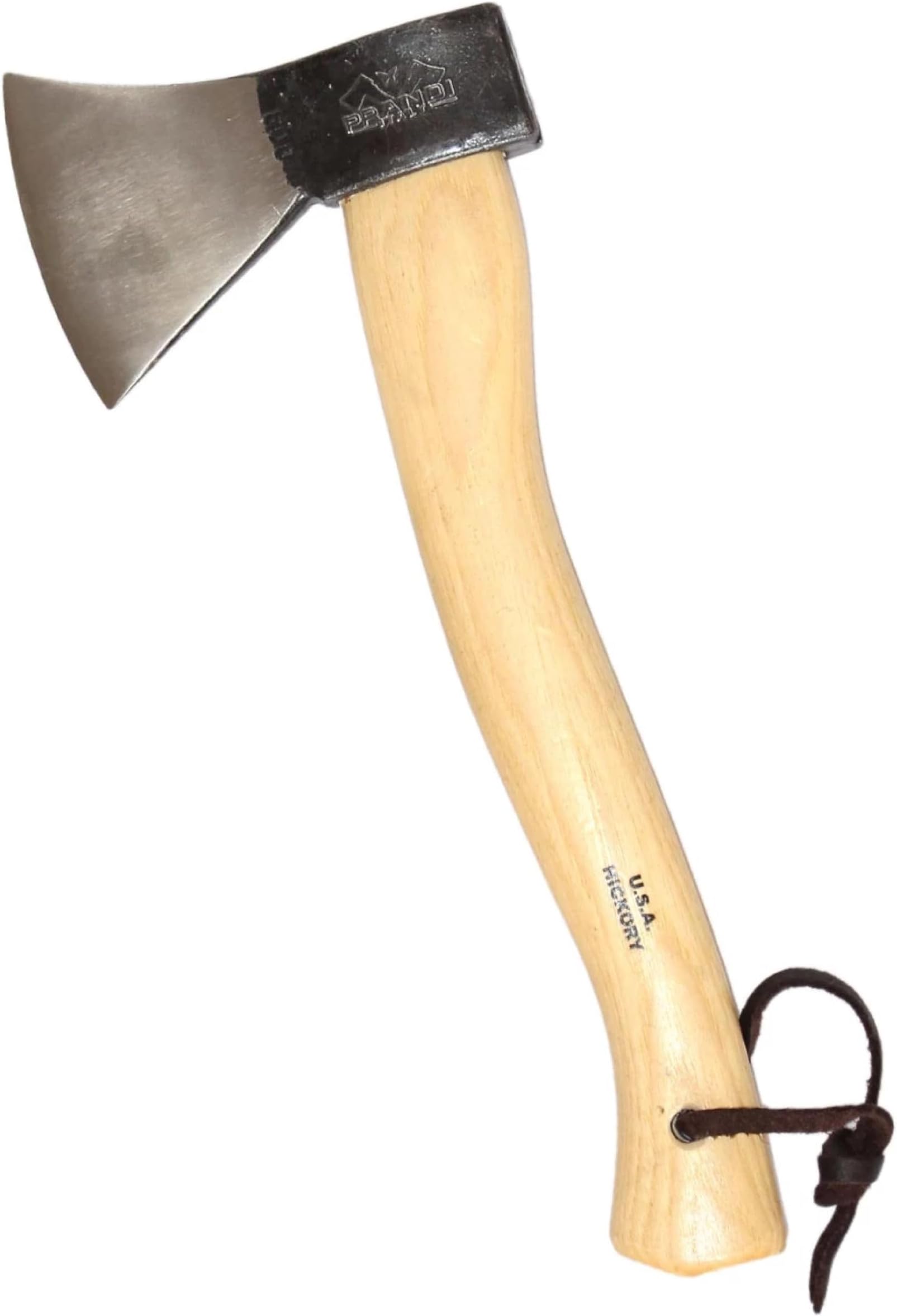 Prandi Axes German Style Hatchet 3.003.06.TH- 14.13" x 6" - Traditional Blade Forged Carbon Steel C45 with Hickory Handle - Camping Hatchet for Outdoor Activities - No Sheath Included