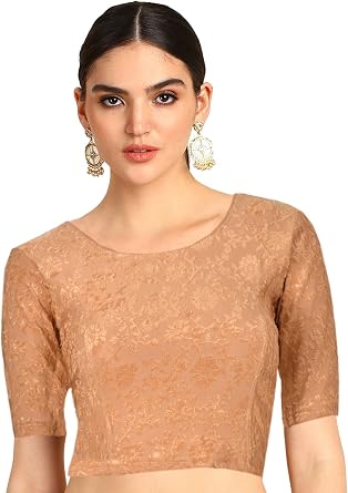 Chandrakala Readymade Blouses for Women Sarees,StretchableB202-P