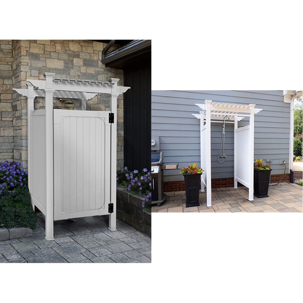 Amazon.com : Zippity Outdoor 36" Hampton Shower Enclosure and Oceanside ...