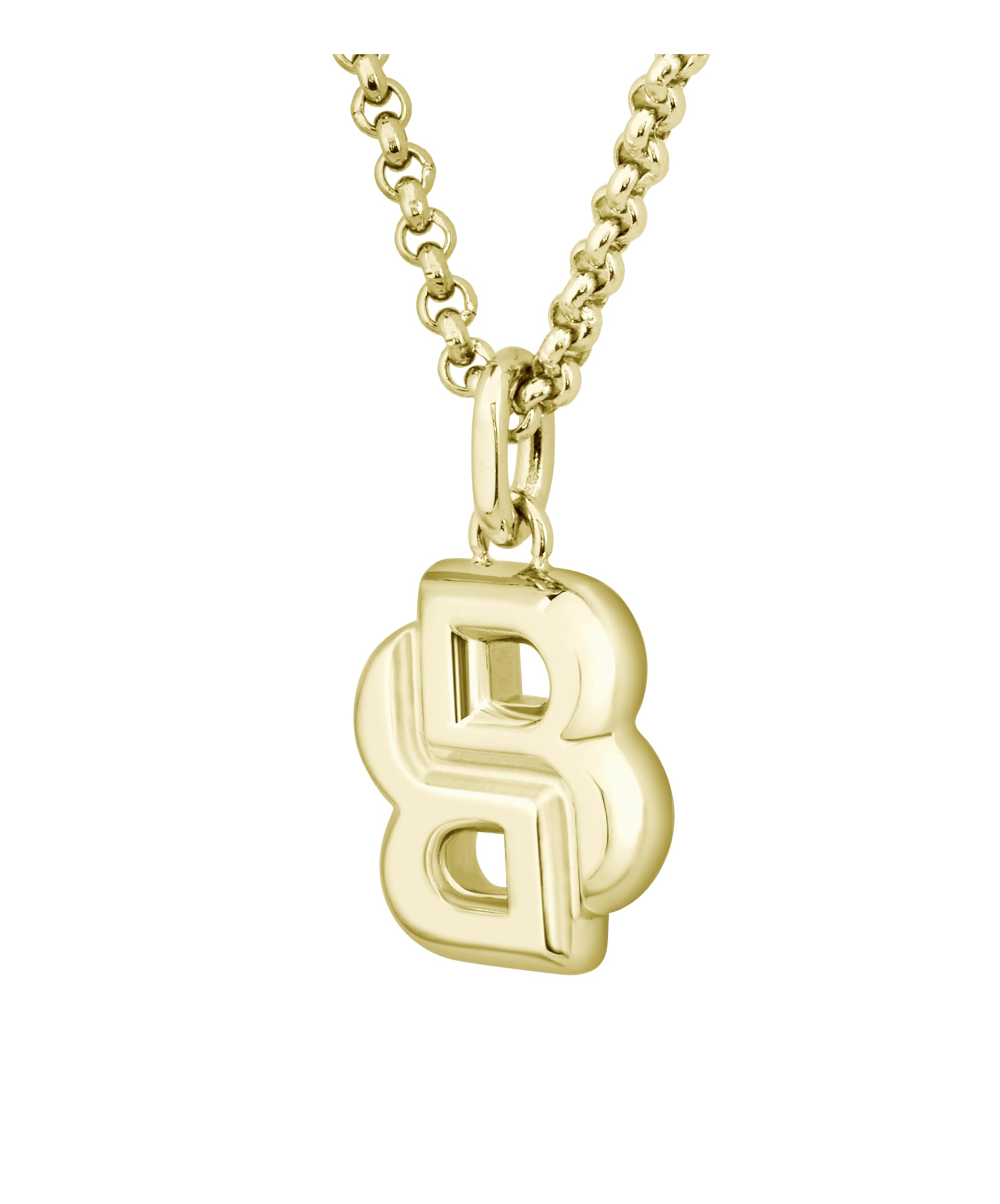 BOSS Jewelry Women's DOUBLE B PETIT Collection Necklace i Bracelet ze stali nierdzewnej z zawieszką Double B