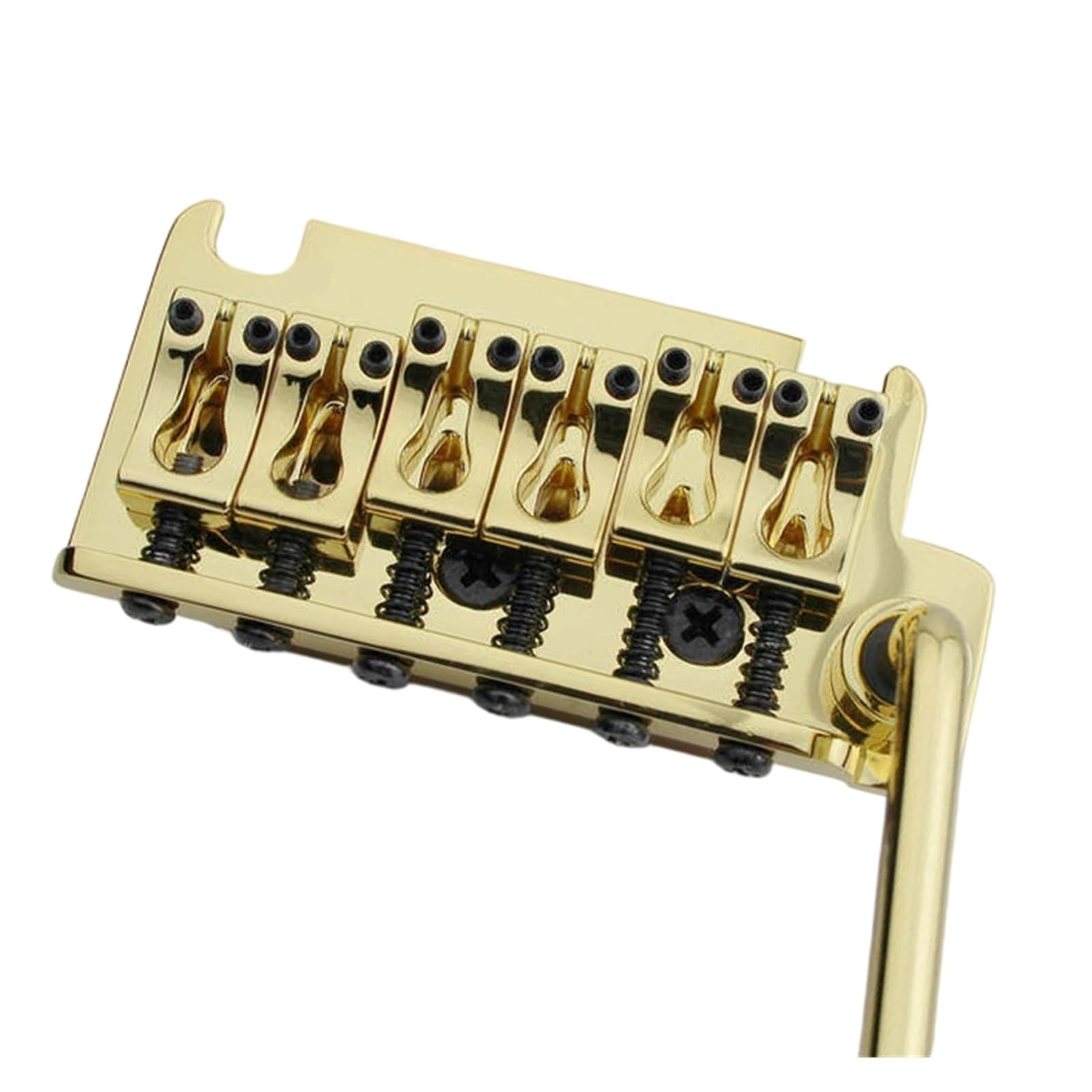 Puente De Trémolo Doble Chapado En Oro Pieza Trasera De Guitarra Eléctrica Base De Latón Puente De Guitarra Profesional