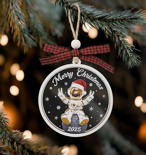 Miniatura 5 de Adorno de astronauta – Adornos de Navidad de astronautas – Adornos espaciales – Adornos de espacios para niños y niñas, regalos del espacio exterior