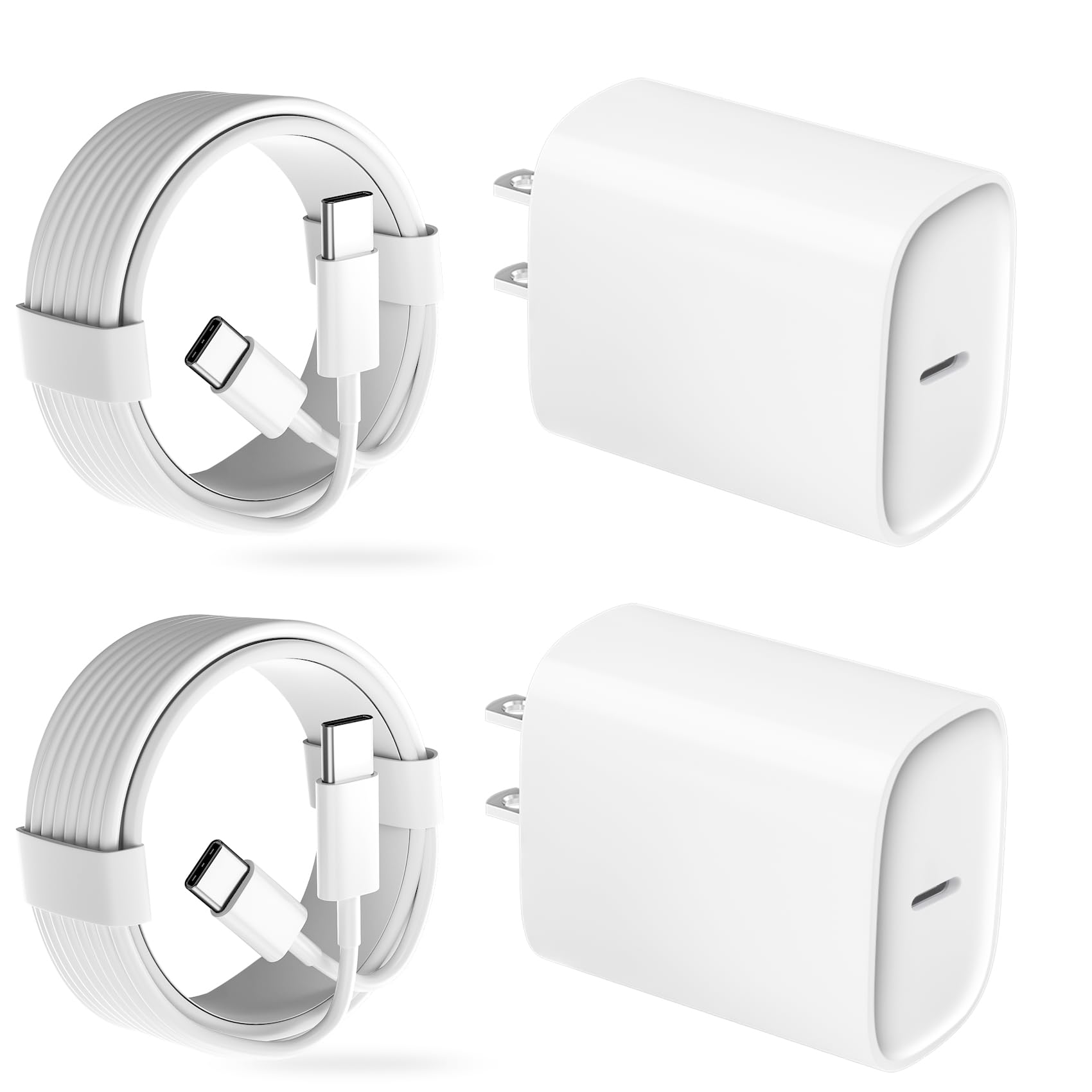 Phone 18 17 16 Pro Max Charger Fast Charging, 20W Phone Duo USB C Charger