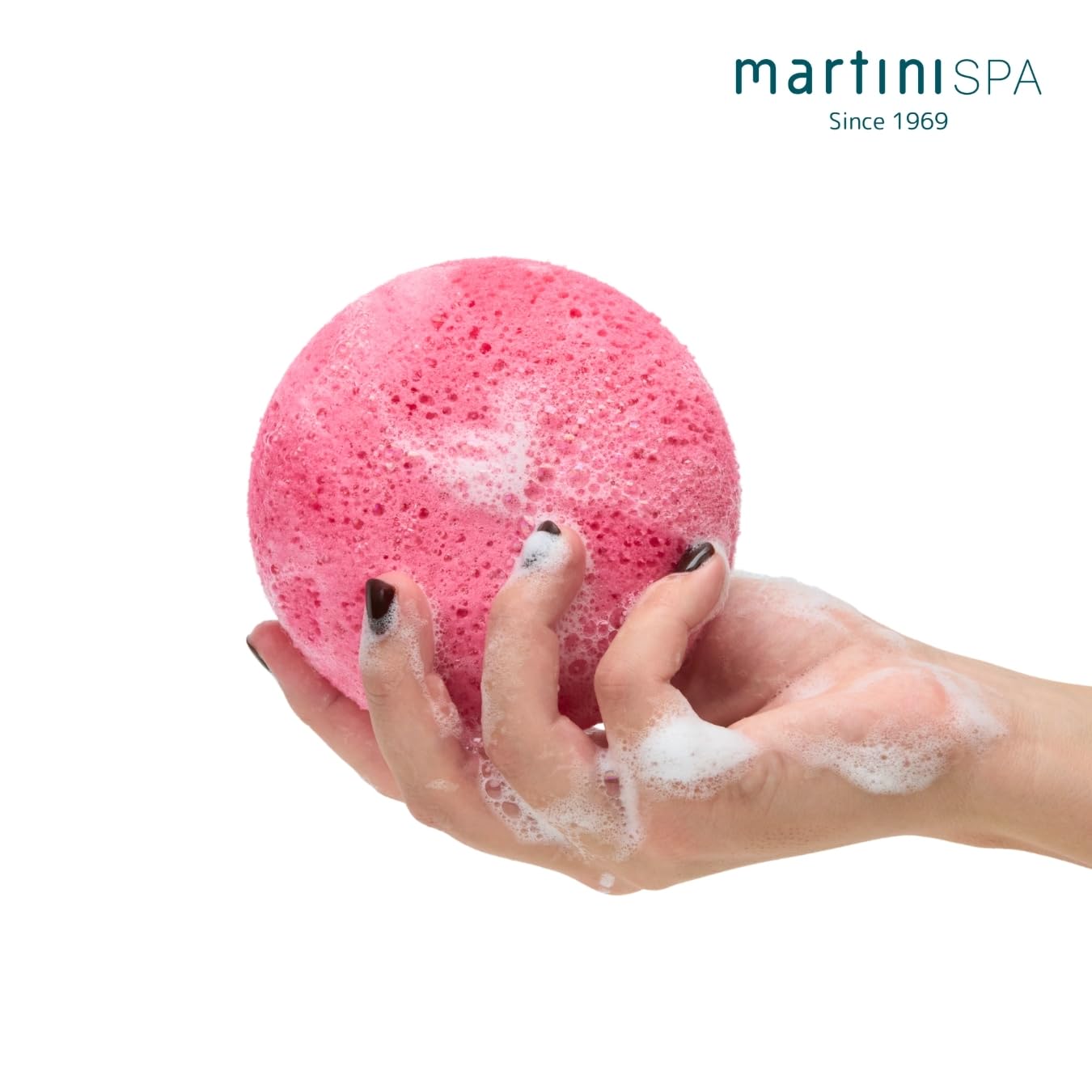 martini SPA - Massage Color - Okrągła gąbka z tonikiem, poliuretan, okrągły kształt, różne kolory, 41 g, 3 jednostki - Made in Italy -