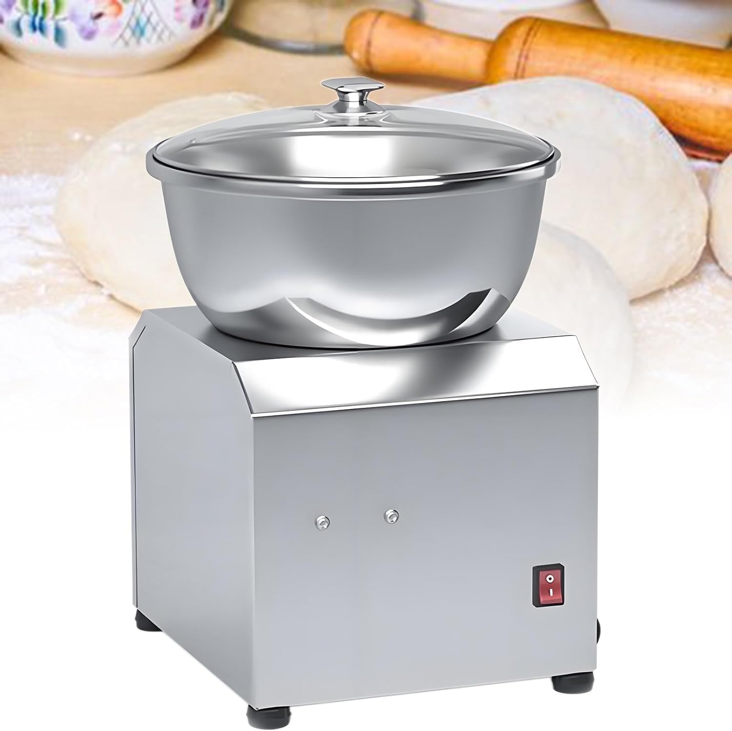 Máquina Mezcladora De Masa Comercial Capacidad 3/5/8kg Amasadora Automática De Masa De Acero Inoxidable Para Panadería Equipos De Procesamiento De Alimentos 3kg