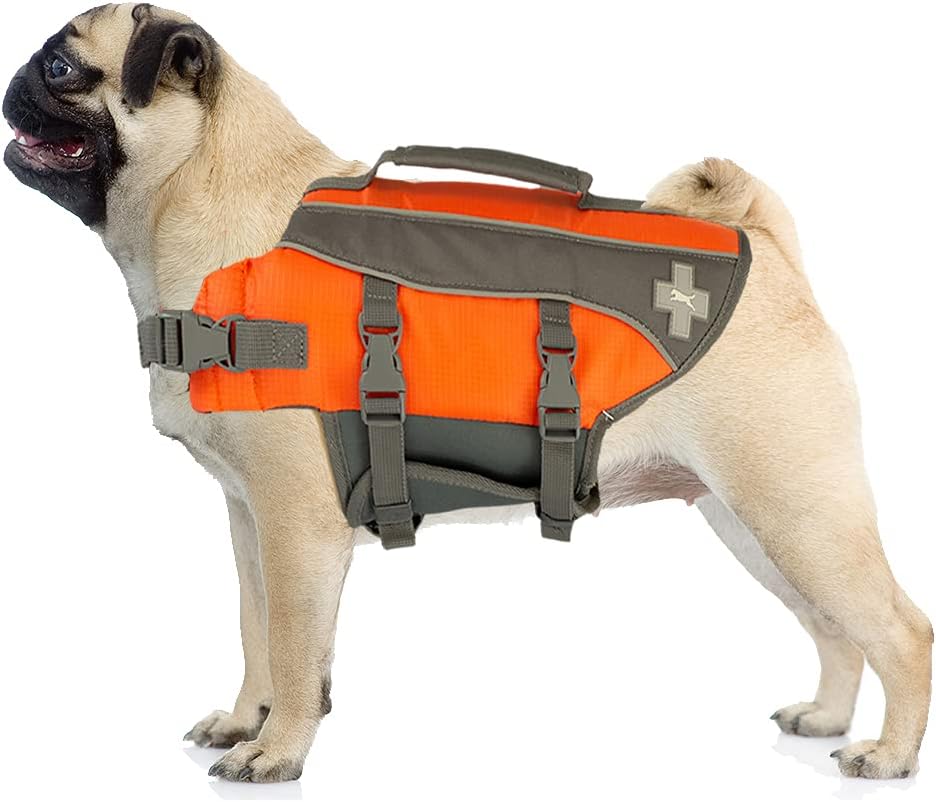 Top Paw Life Jacket Orange Pet Supplies