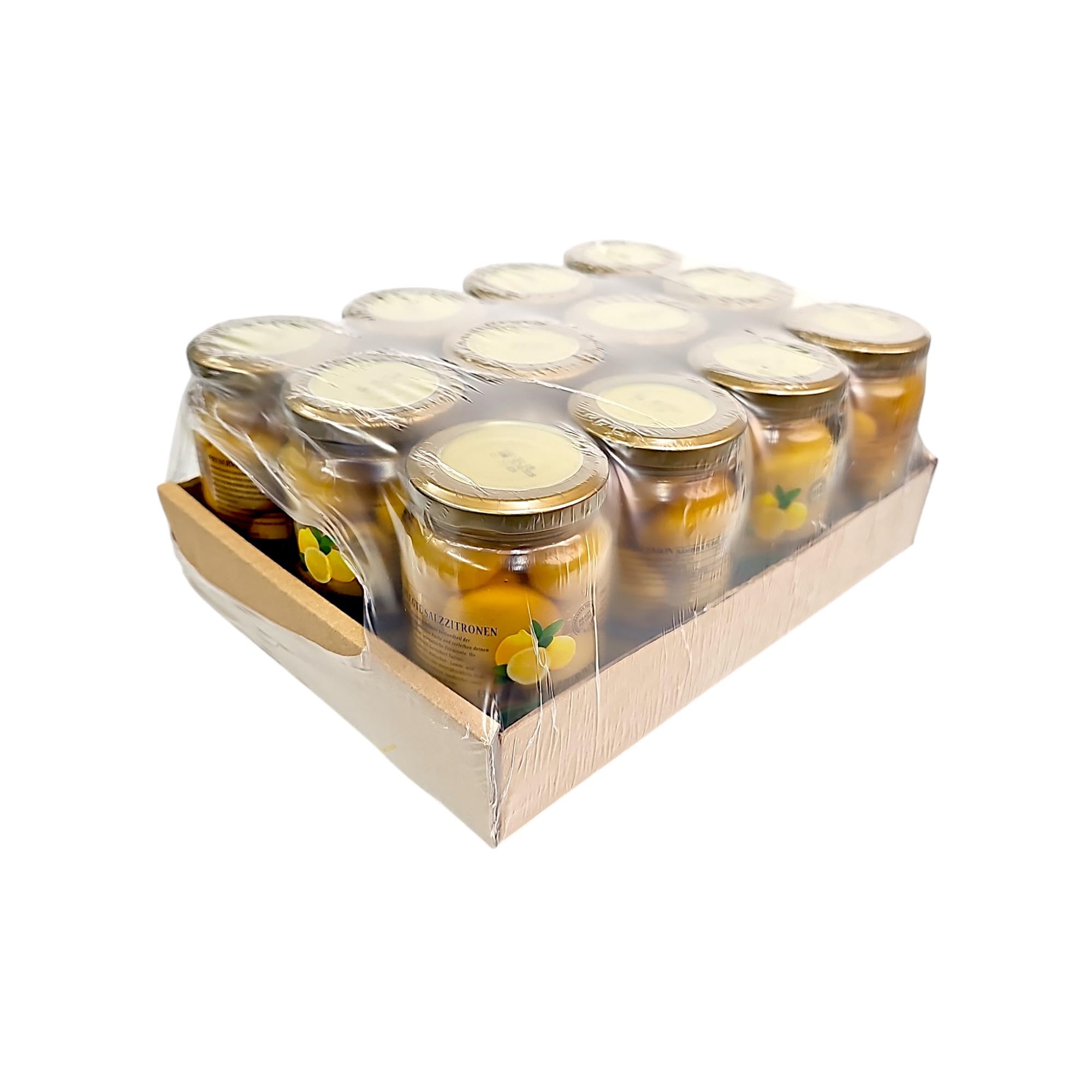 Harvessa Eingelegte Salzzitronen aus Tunesien – 12er Pack (12 x 350g Glas) – Ganze Zitronen in Salzlake, ideal für Tajine, Fisch Risotto, Couscous & orientalische Gerichte - Vegan & Glutenfrei