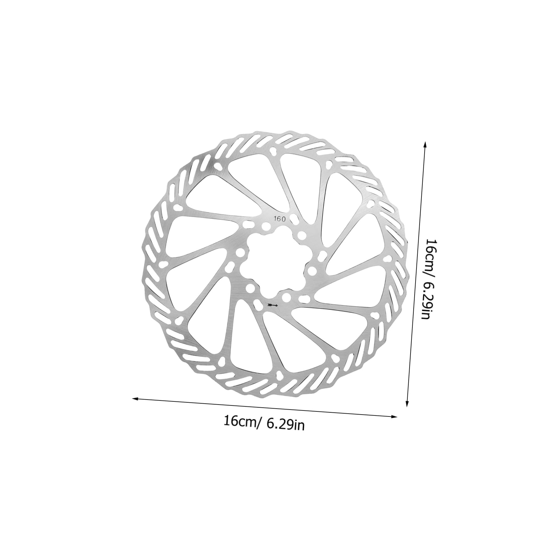 BRIGHTFUFU Disc Brake Pads for Bicycles 160mm Diameter Metal Bicycle Disc Cycling Bike Brake Pads Strong and Durable for Mountain Bikes