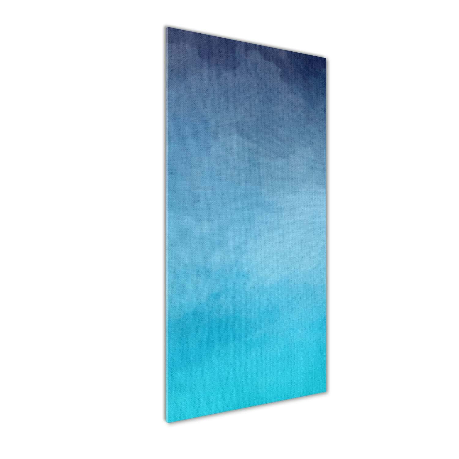 Tableaux pour la mur en verre acrylique 50x125 déco mural abstrait bleu