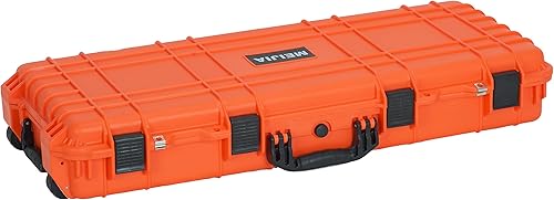Miniatura 87 de MEIJIA Funda rígida portátil para rifle impermeable para todo tipo de clima, funda de pistola con ruedas, espuma de ajuste personalizable incluida