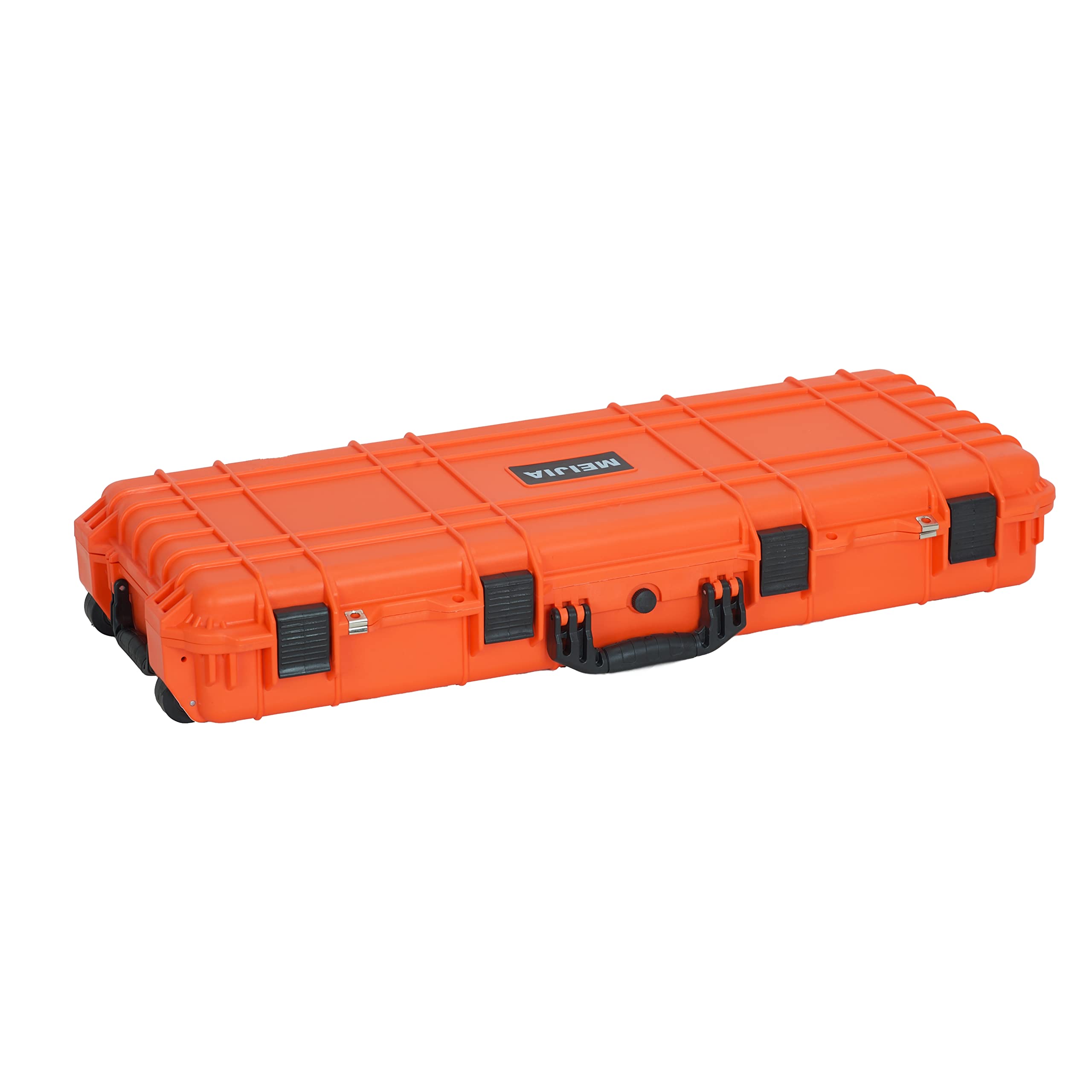 MEIJIA Portable Rolling Waterproof All Weather Hard Rifle Case,Gun case with Wheels,Customizable Fit Foam Included,Fit for Rifle,Guns,Shotguns, Airsoft Gun