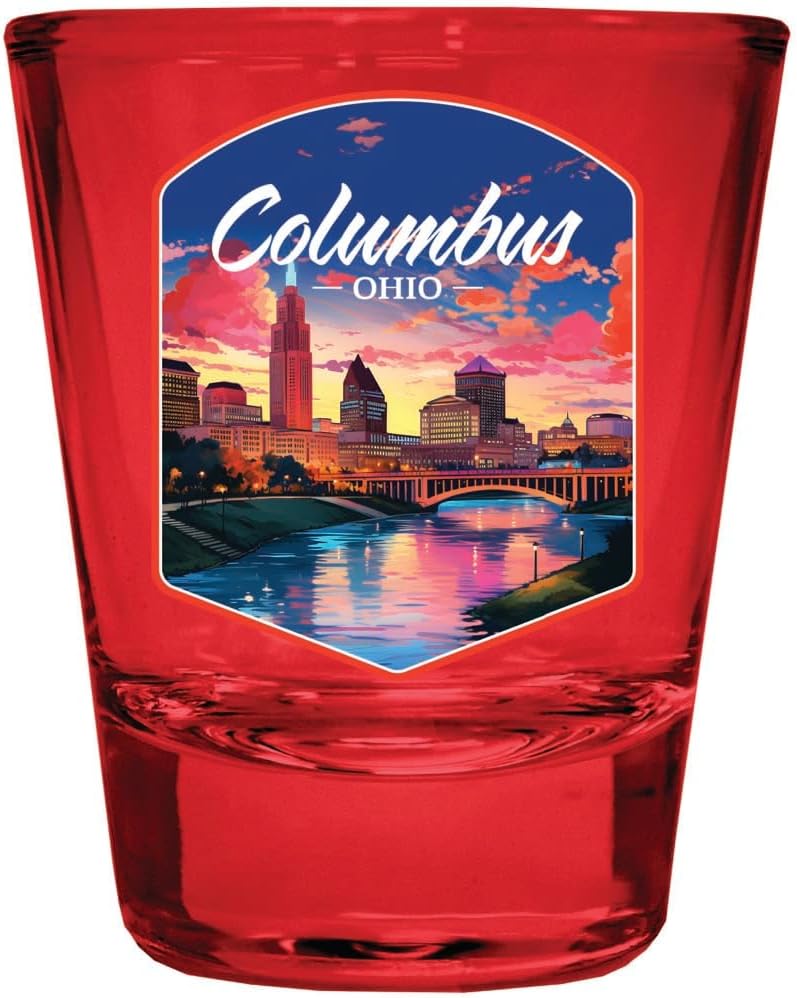 Set de 4 Vasos Shot Recuerdo R and R Imports Ciudad Rojo