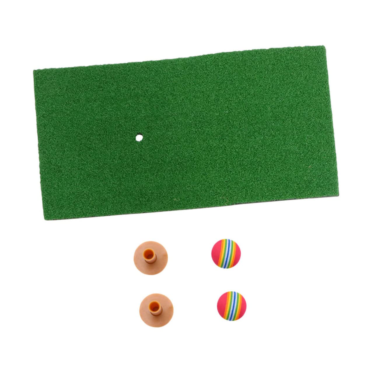 WHAMVOX Hitting Mat for Golf Practice 5pcs/Set Exercise Mat Practicing Pad for Short-Range Shots Golf Random Color