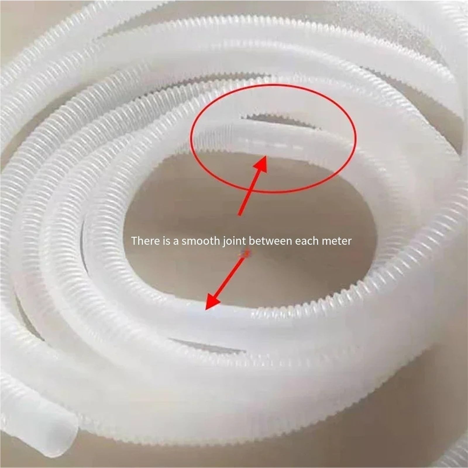 Tubo Di Drenaggio Della Lavatrice 2 Metri Diametro Interno 20mm | Tubo Bianco Tubo Di Drenaggio 18mm 25mm Aria Condizionata Drenaggio Tubi Ondulati(Bore 30mm-2 meters)