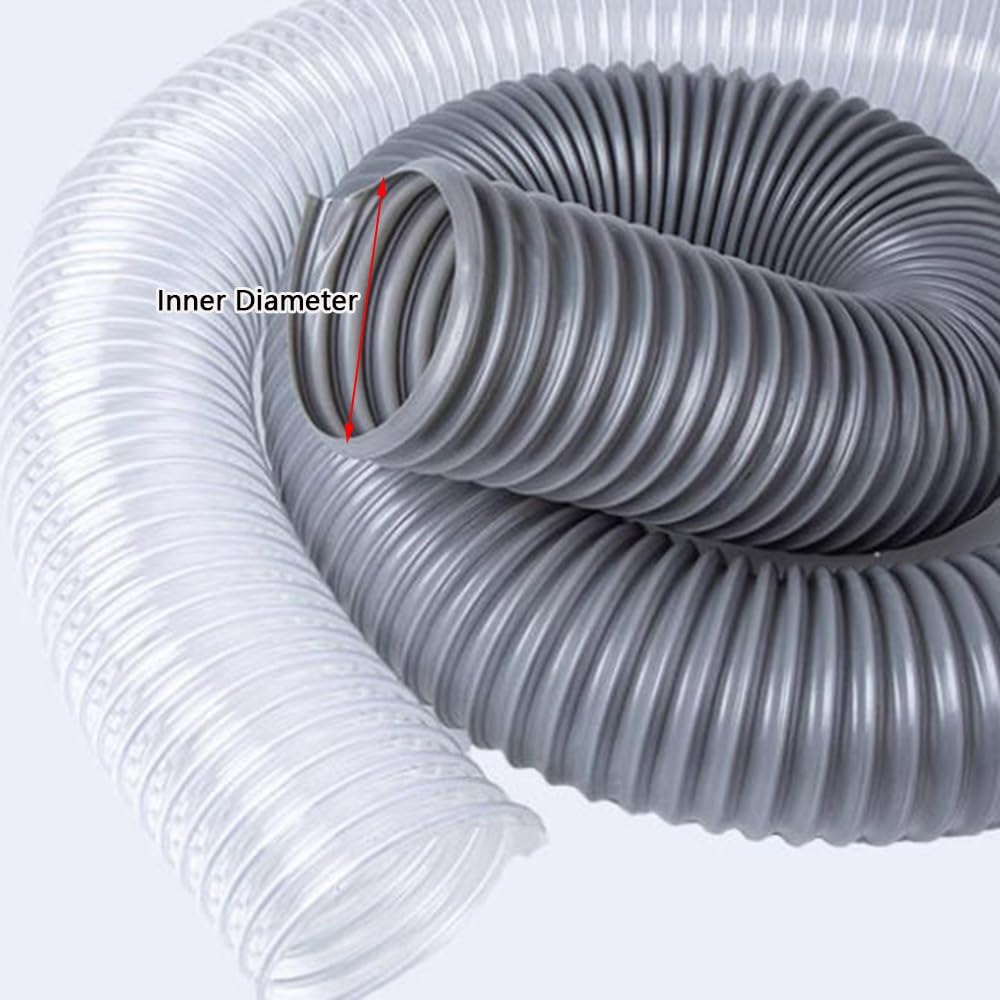 Tubo flessibile del PVC del tubo flessibile della raccolta della polvere con il cavo del acciaio al carbonio per la raccolta dei detriti di