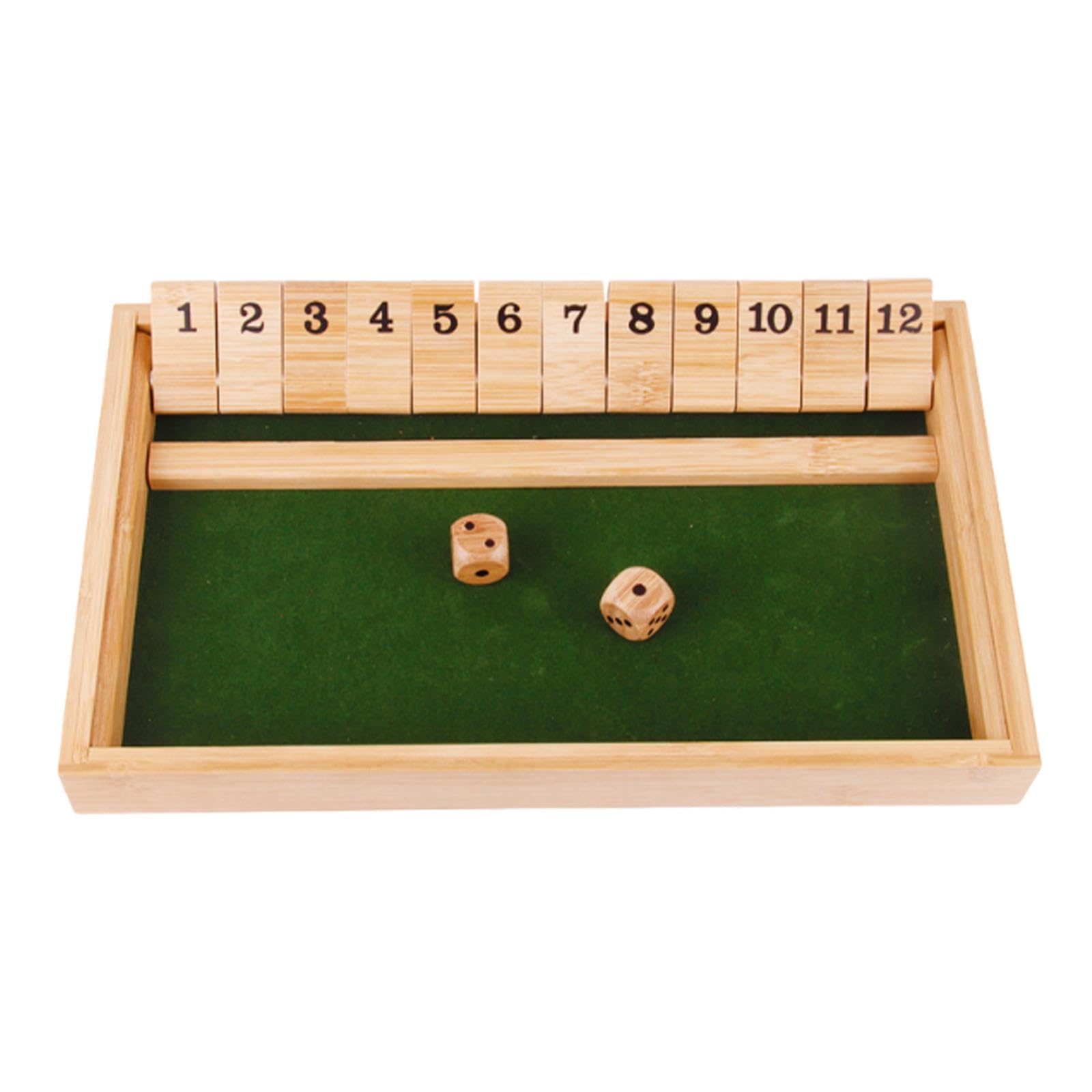 UJEAVETTE Shut The Box Dice Game 12 Numbers for Kids Adults for Bar Gift Entertainment-image-27