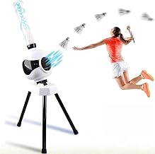 Badminton Serving Machine, Automatic Badminton Training Machine, Shuttlecock Launcher, Six New Modes, 7.5 Meters Serving Distance