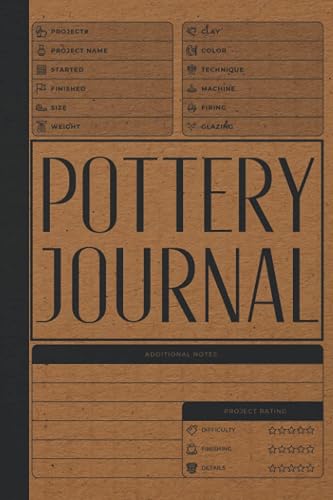 Joni Ventanna Pottery Journal: A Practical Gift for Ceramic Artists and Hobbyists