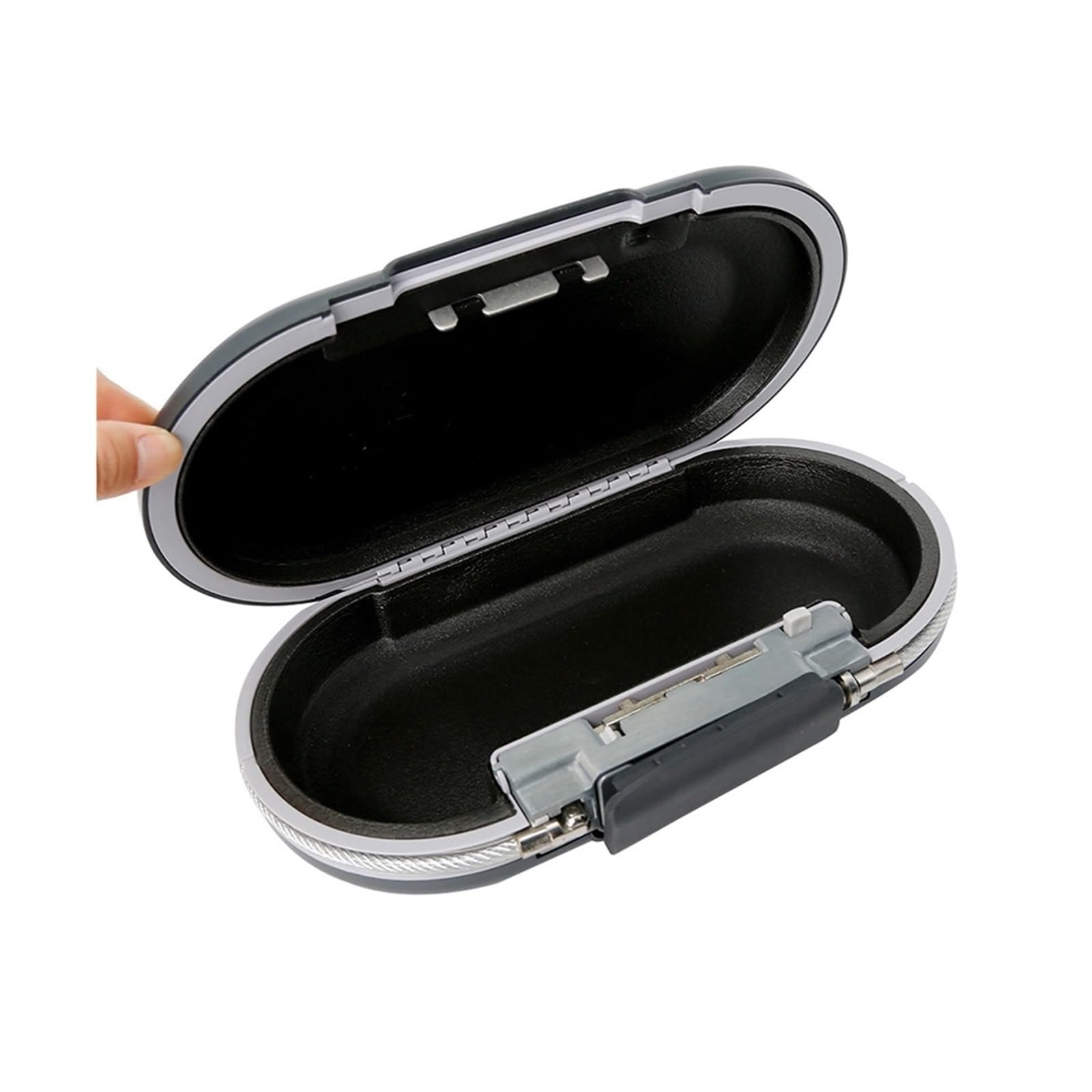 Cassetta di sicurezza, Cassetta di sicurezza, mini cassaforte portatile con combinazione, password blocco, gioielli, contanti, carte, telefono, piccole scatole stoccaggio cavo metallico fisso