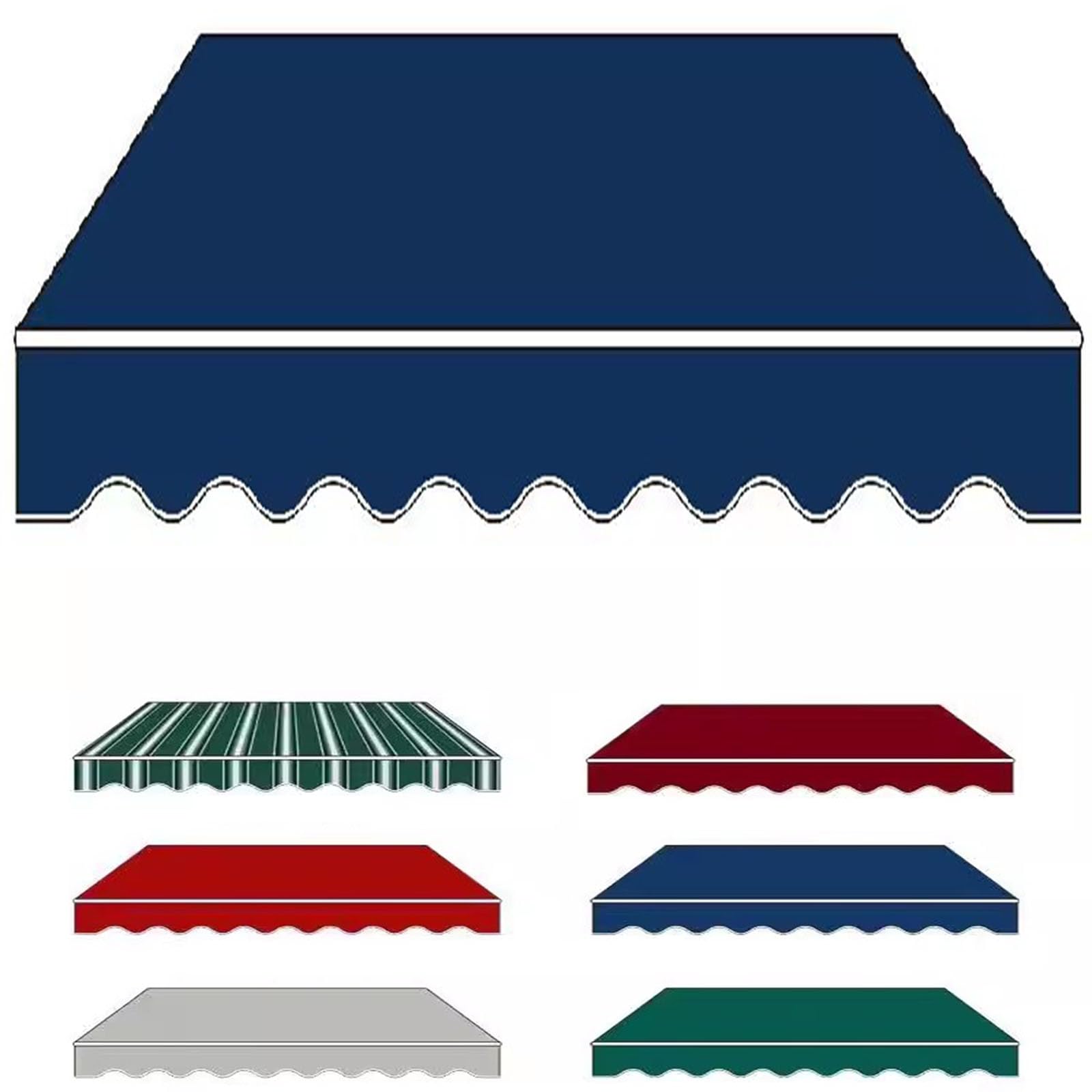 Toile de rechange auvent rétractable terrasse polyester imperméable