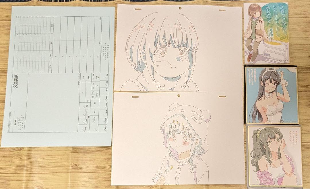 青春ブタ野郎 青ブタ 複製原画 桜島麻衣 Amazon.co.jp: 青春ブタ野郎 青ブタ展 複製原画セット 桜島麻衣