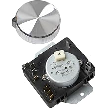 Dryer Timer & Knob Kit Fit for Maytag MED4500MW0 YMED4500MW0 Dryer Replace W11685947 W11566735 4981088 AP7215858 PS17216594 EAP17216594 FIX17216594 162-428-1, 230-240VAC 60Hz