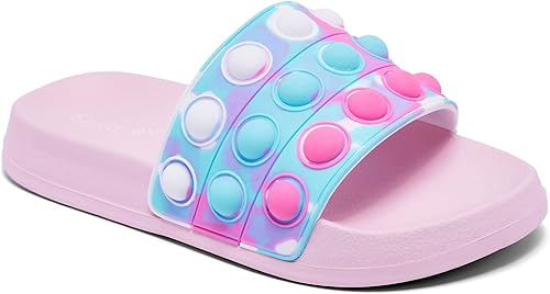 Miniatura 8 de Engtoy Sandalias para niños y niñas, unisex, ligeras, antideslizantes, puntera abierta, cómodas, para ducha, playa, divertidas sandalias